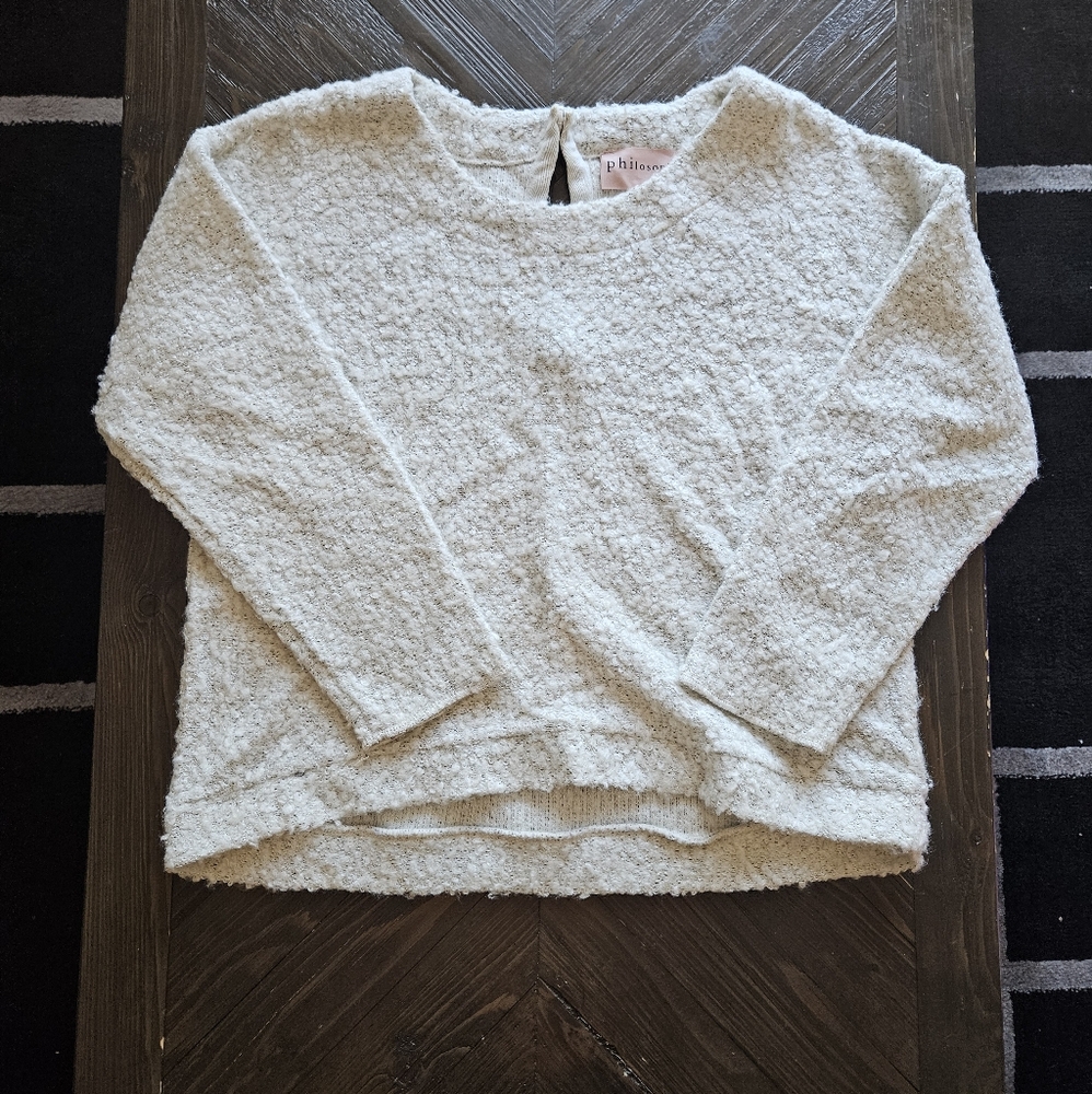 Popcorn fleece sweater